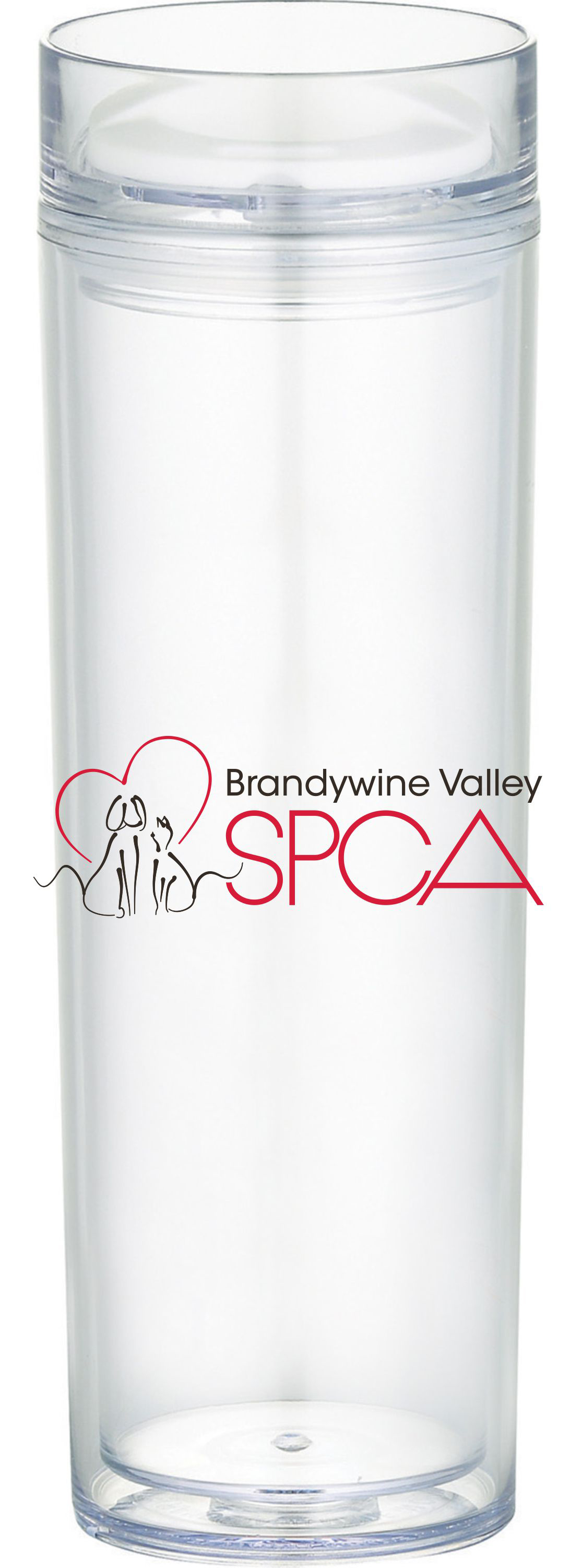 BVSPCA Hot & Cold Clear Tumbler