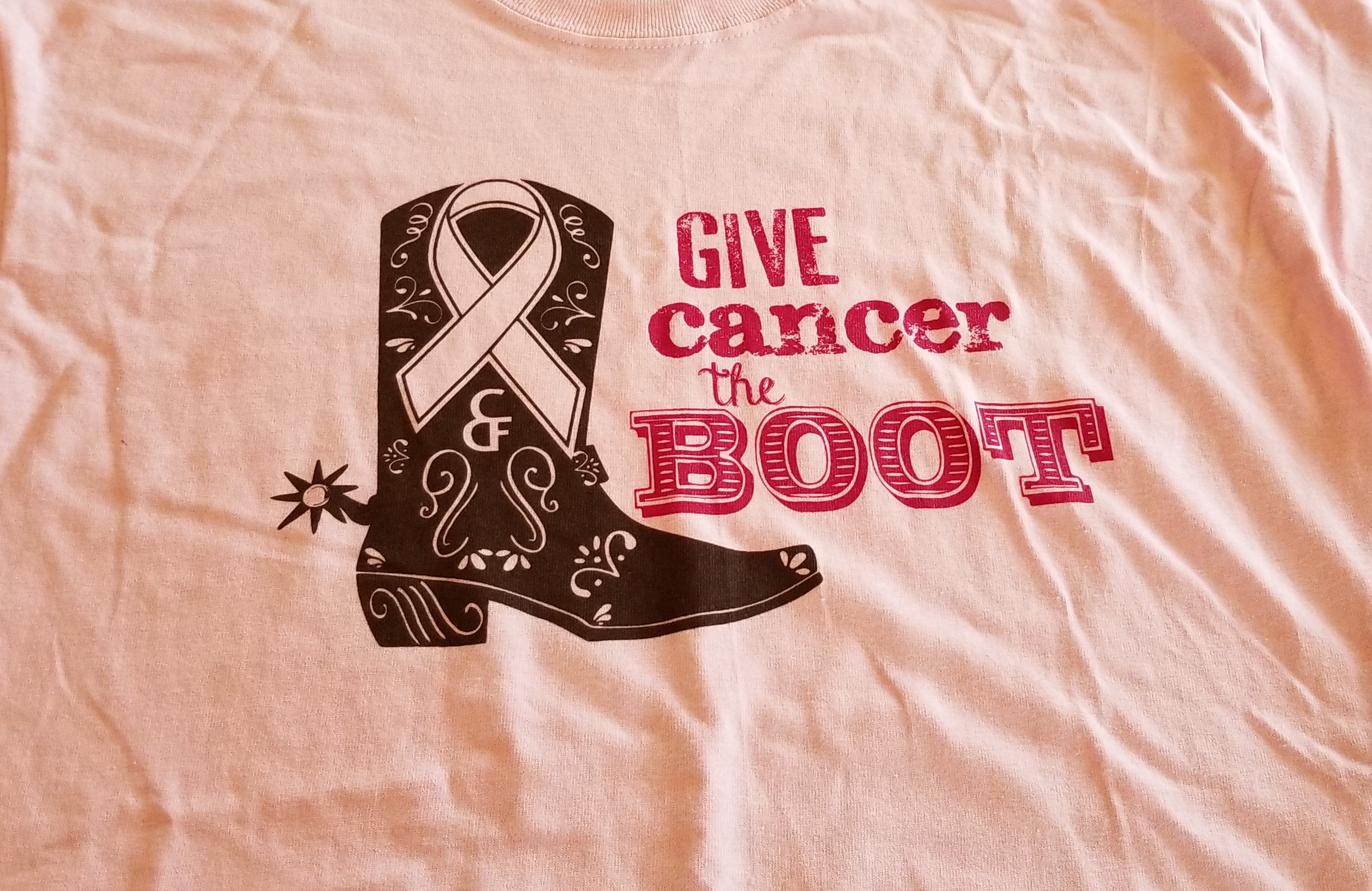 2018 CFD 'Give Cancer the Boot' Pink T-Shirt