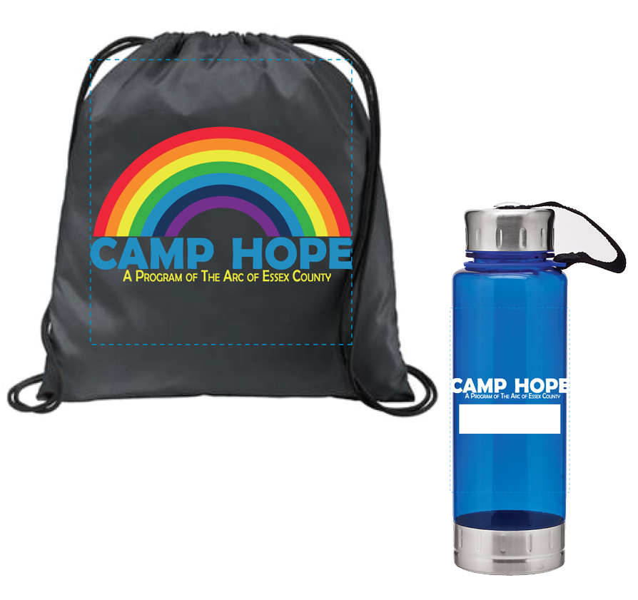 Camp Hope Cinch Sack & Water Bottle Duo