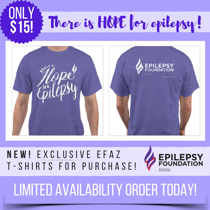 There is HOPE for Epilepsy T-Shirts (CLICK HERE TO PURCHASE)